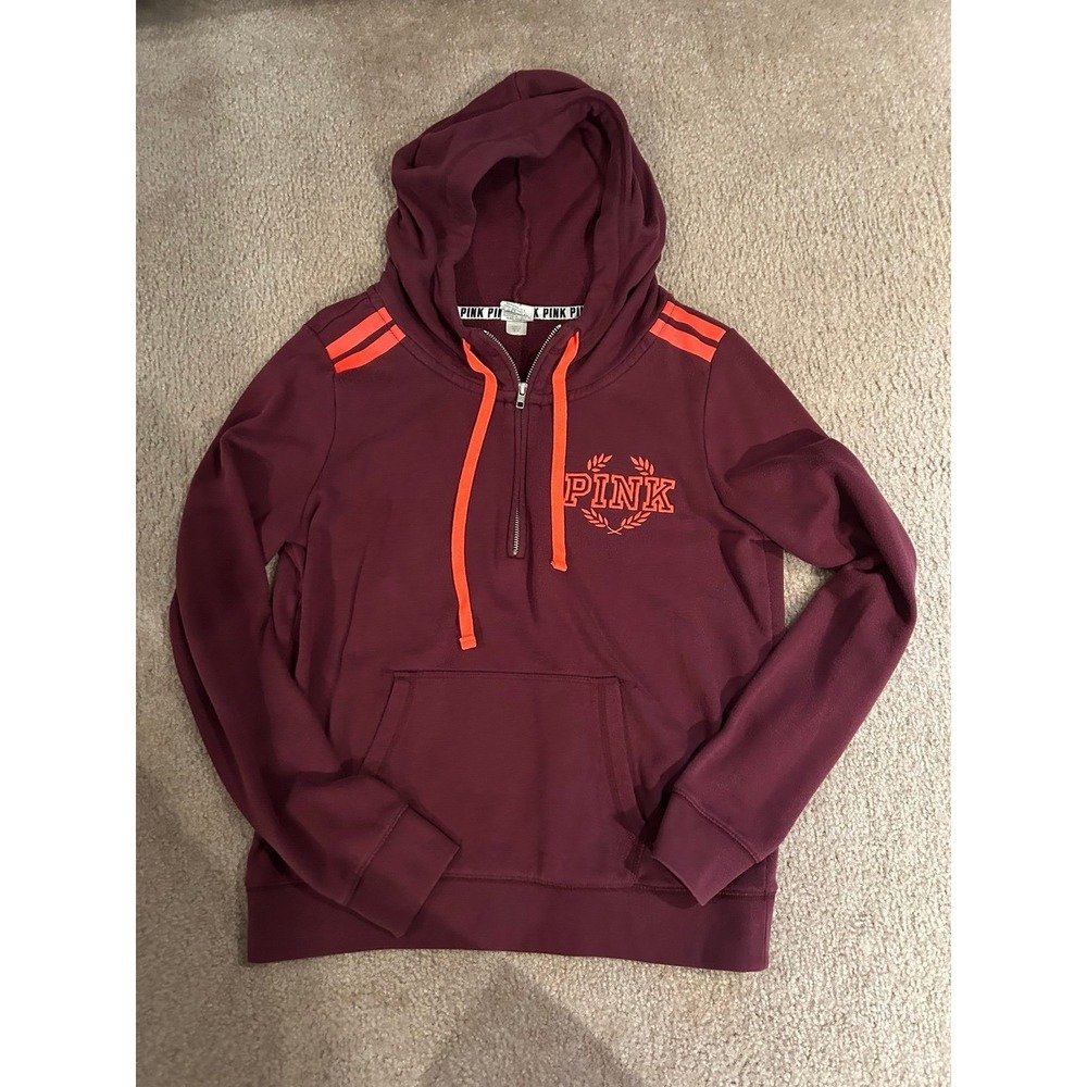 LOVE PINK quarter zip hoodie size large